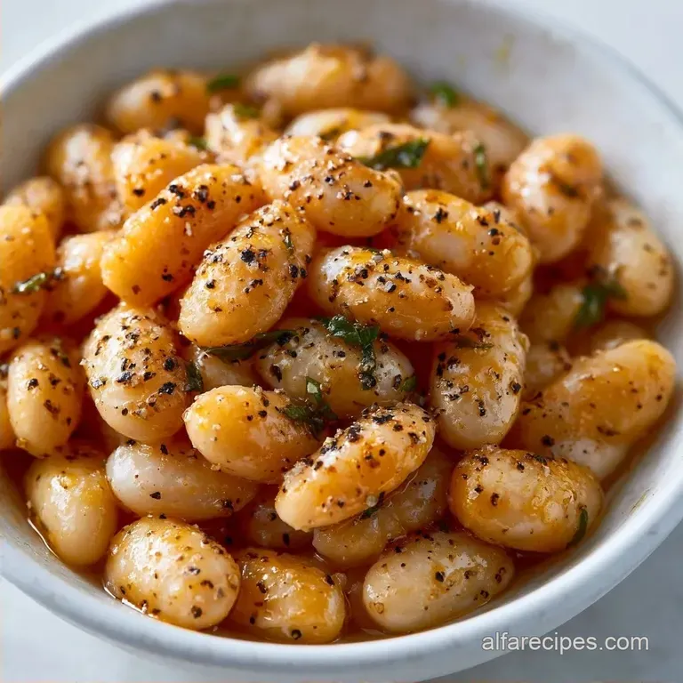Cacio e Pepe White Beans: Rich and Peppery