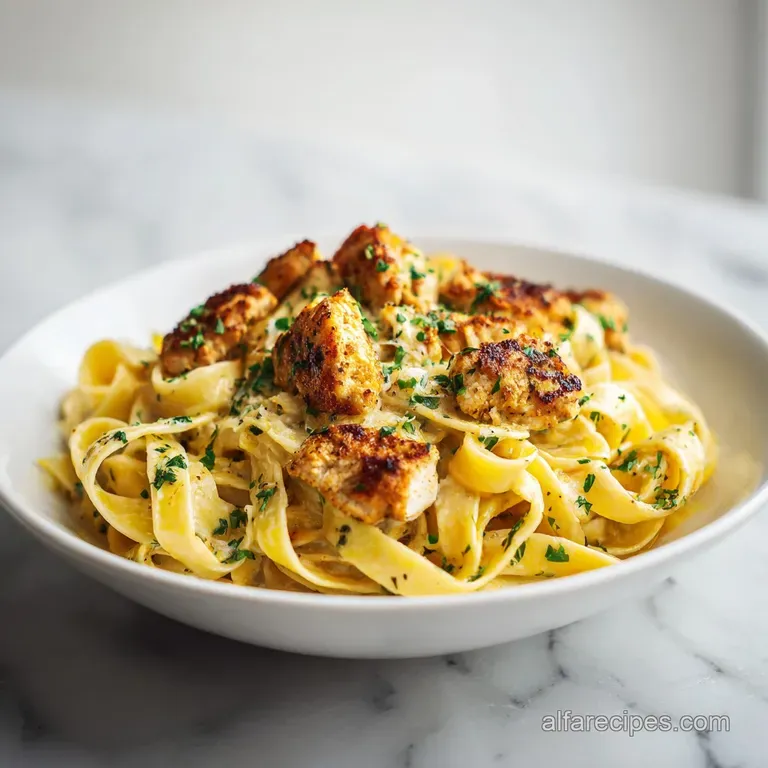 Chicken Fettuccine Alfredo: Creamy and Hearty