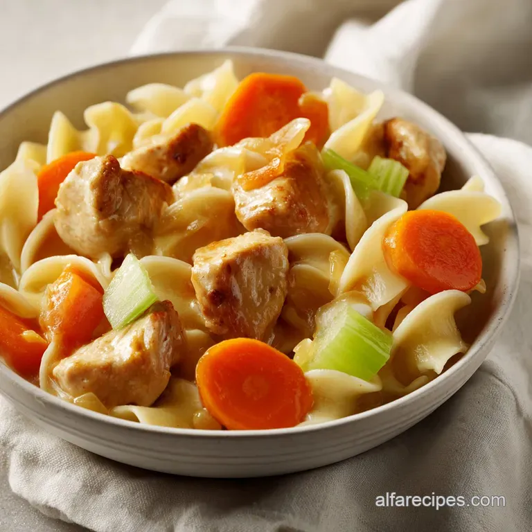 One Pot Chicken and Noodles: Creamy and Hearty