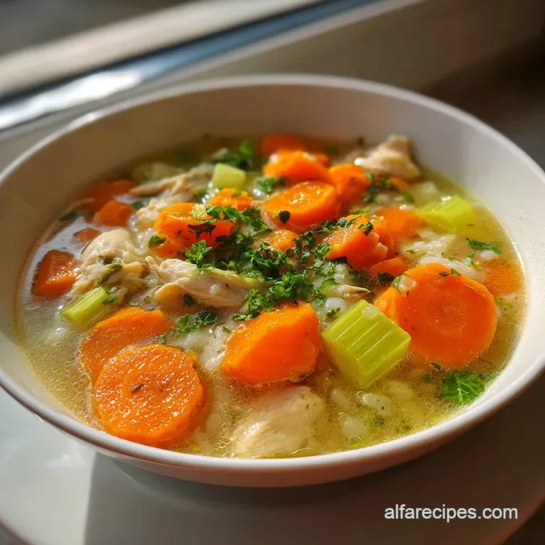 Creamy Chicken Rice Soup: Hearty and Velvety