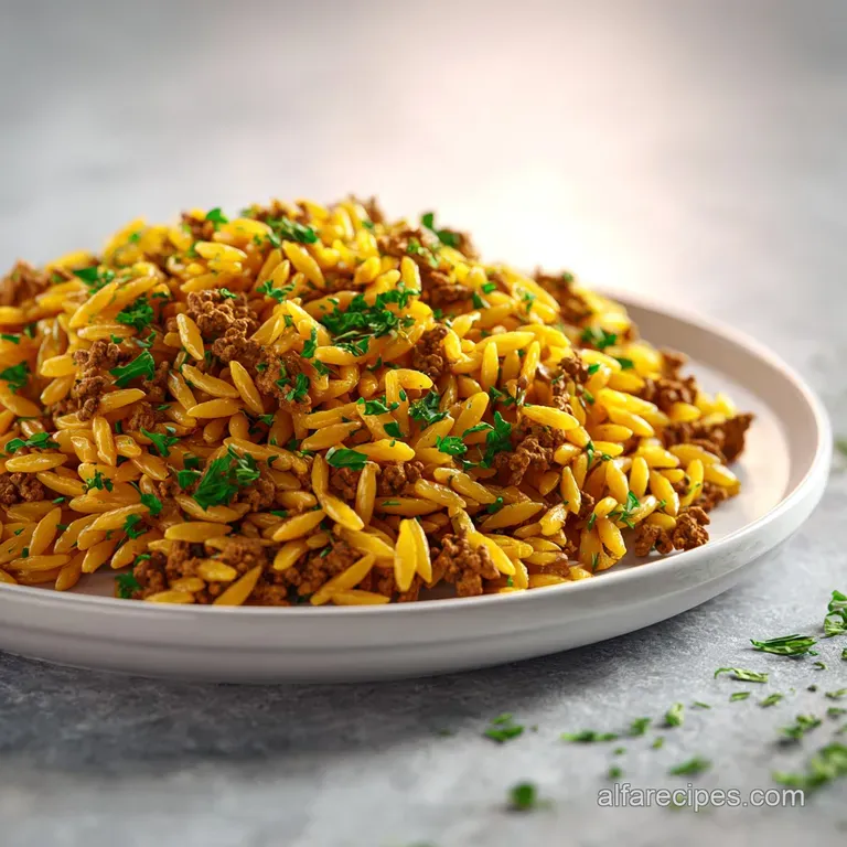 Healthy One-Pot Ground Beef Orzo