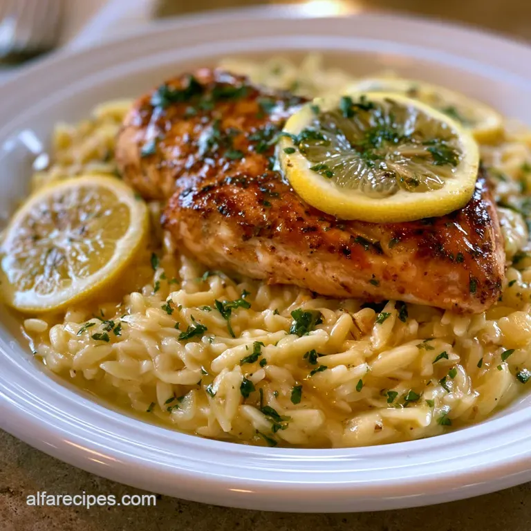 Lemon Chicken Orzo: One Pan and Creamy