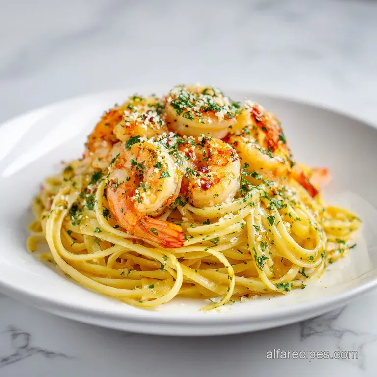 Linguine with Shrimp Scampi: Garlic Butter Perfection