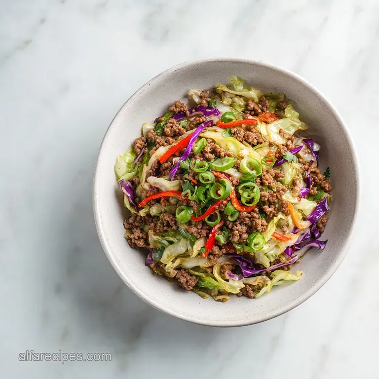 Ground Beef Cabbage Stir Fry: 20-Minute Meal