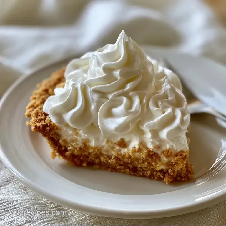 Cloud-Like Homemade Whipped Cream Pie