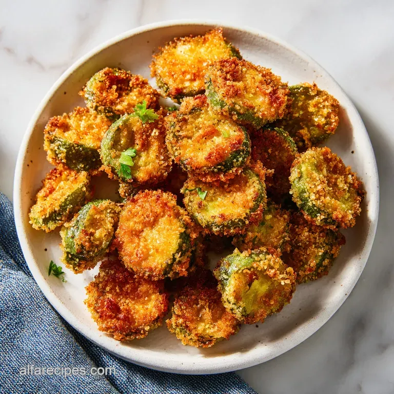 Keto Air Fryer Fried Pickles Recipe