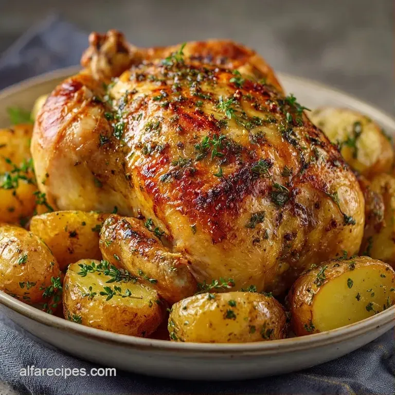 Sliced roast chicken breast on a white plate with a drizzle of clear pan jus and vibrant steamed green asparagus.