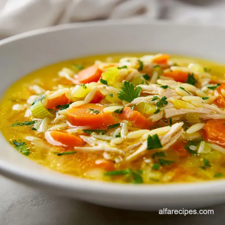 Lemon Chicken Orzo Soup: Zesty and Hearty