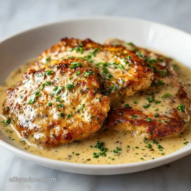 Low Carb Creamy Chicken Skillet: Silky Garlic