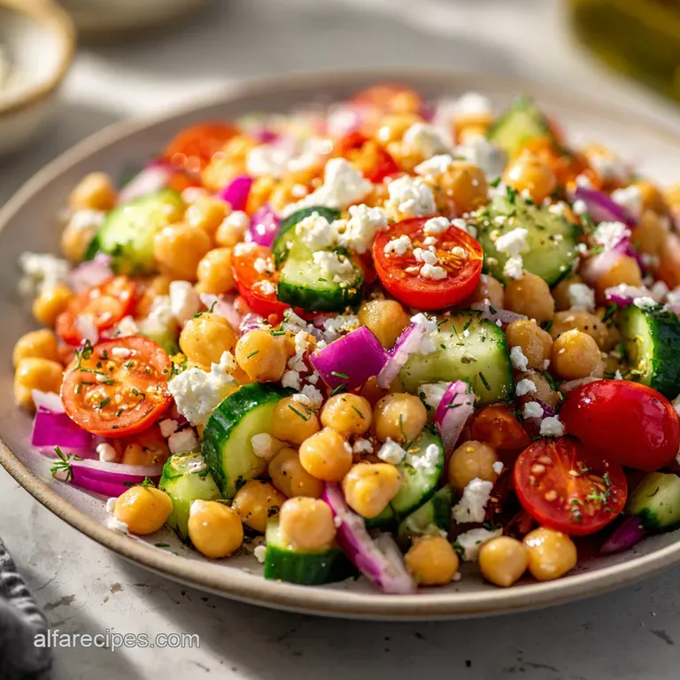 Mediterranean Chickpea Salad: Fresh and Zesty