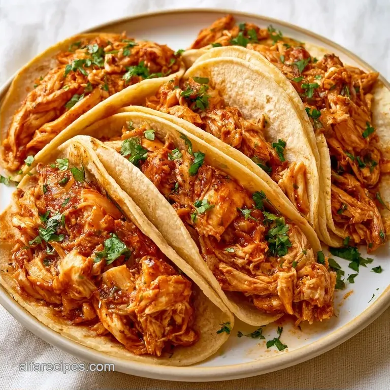 Mexican Shredded Chicken Tacos Recipe in 30 Minutes