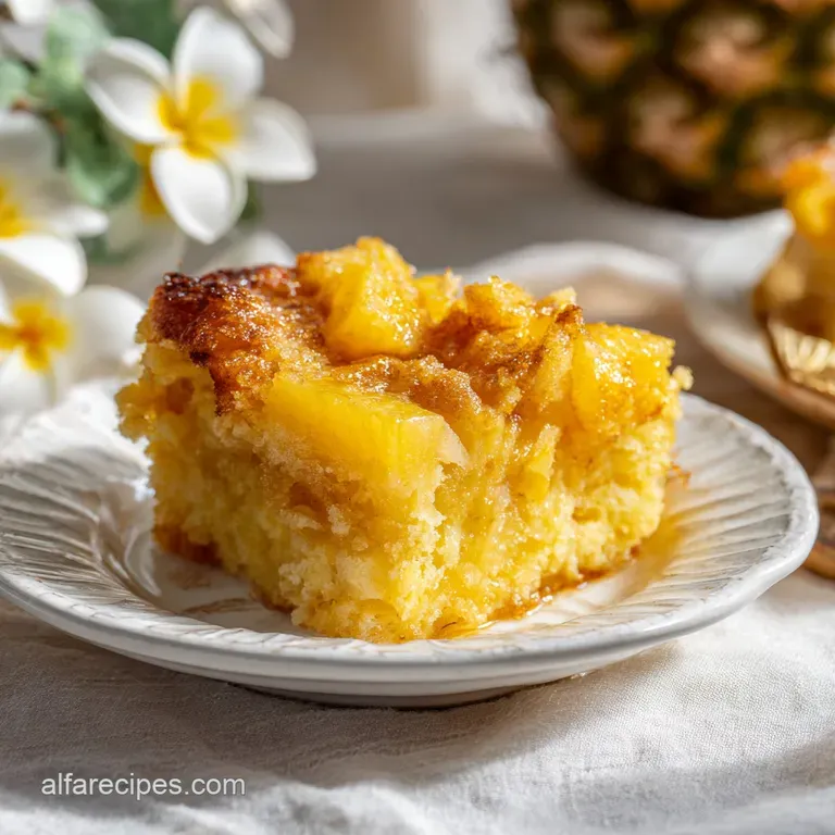 Old Fashioned Pineapple Dump Cake Cobbler