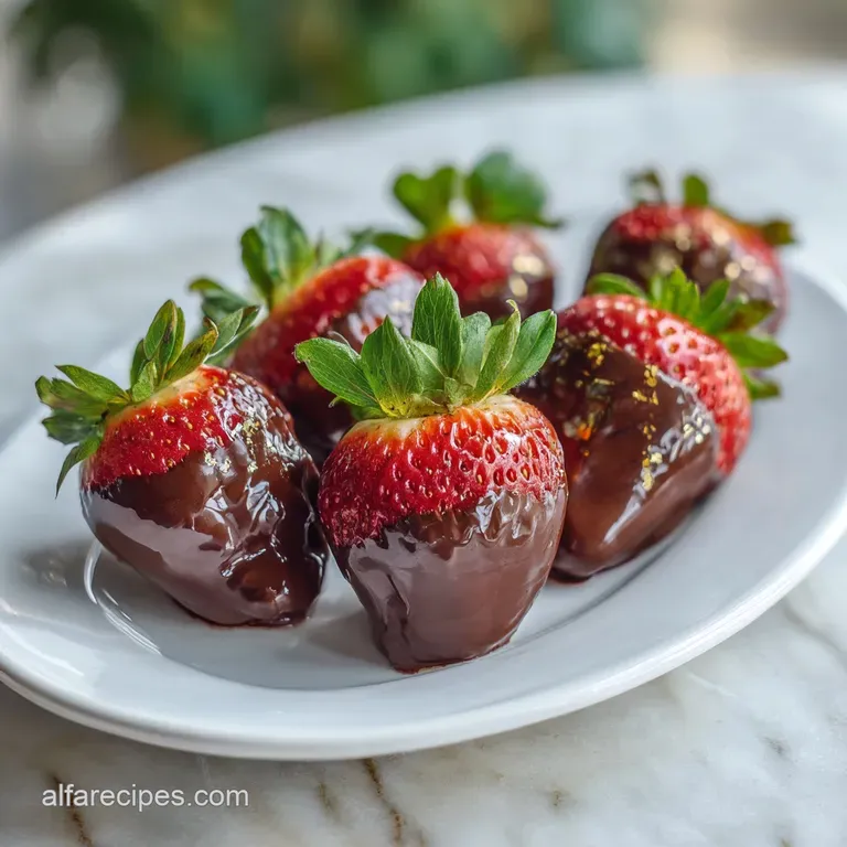 Chocolate Covered Strawberries: Brittle Shell Method