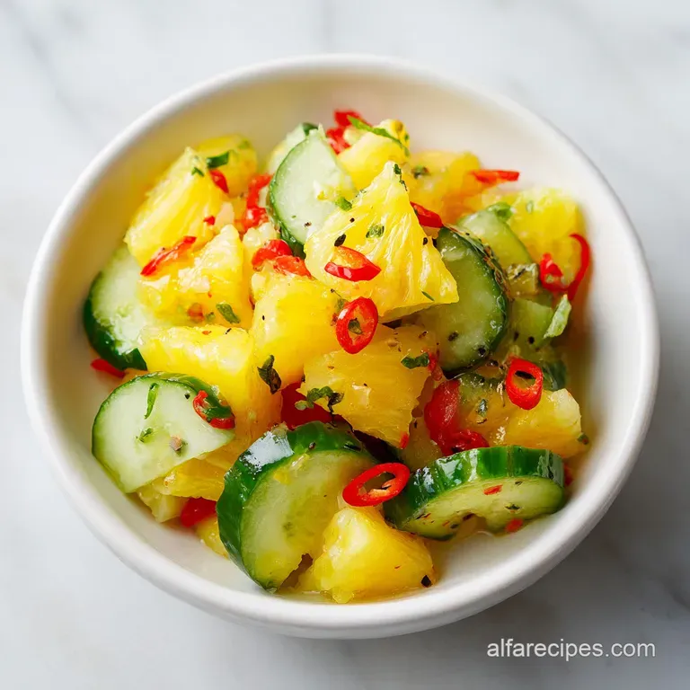 Pineapple Cucumber Salad: Zesty & Crisp