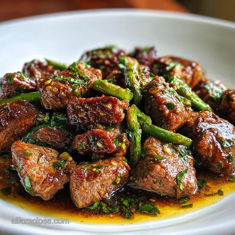 Pan-Seared Beef Sirloin Tips with Garlic Butter