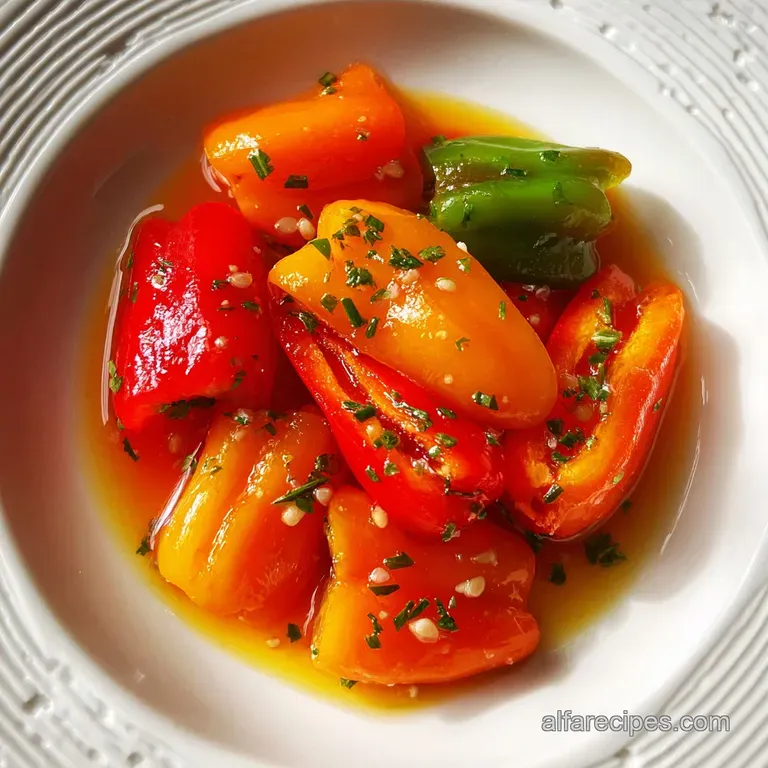 Crunchy Pickled Bell Peppers