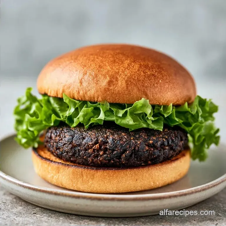 Hearty Black Bean Burgers: Firm and Meaty