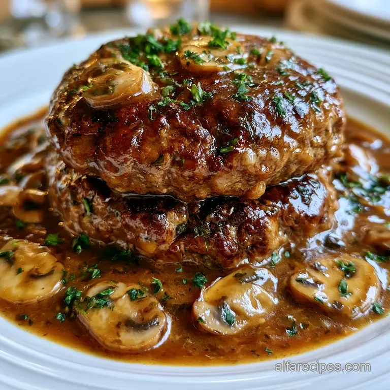 Salisbury Steak: Savory Mushroom Gravy