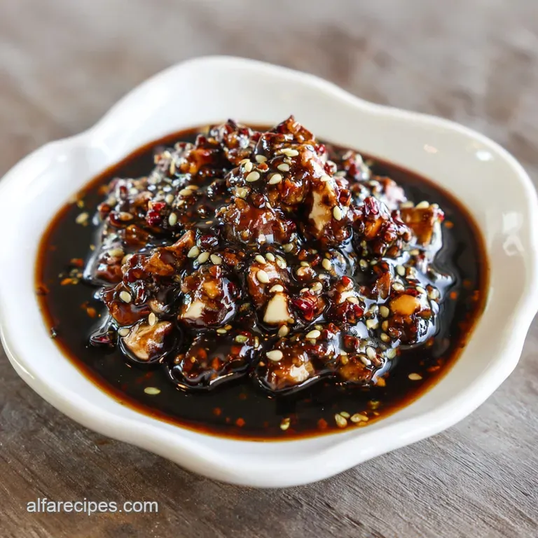 Elegant swirl of dark, syrupy balsamic glaze on a white plate, hinting at its tangy, sweet flavor and refined culinary use.