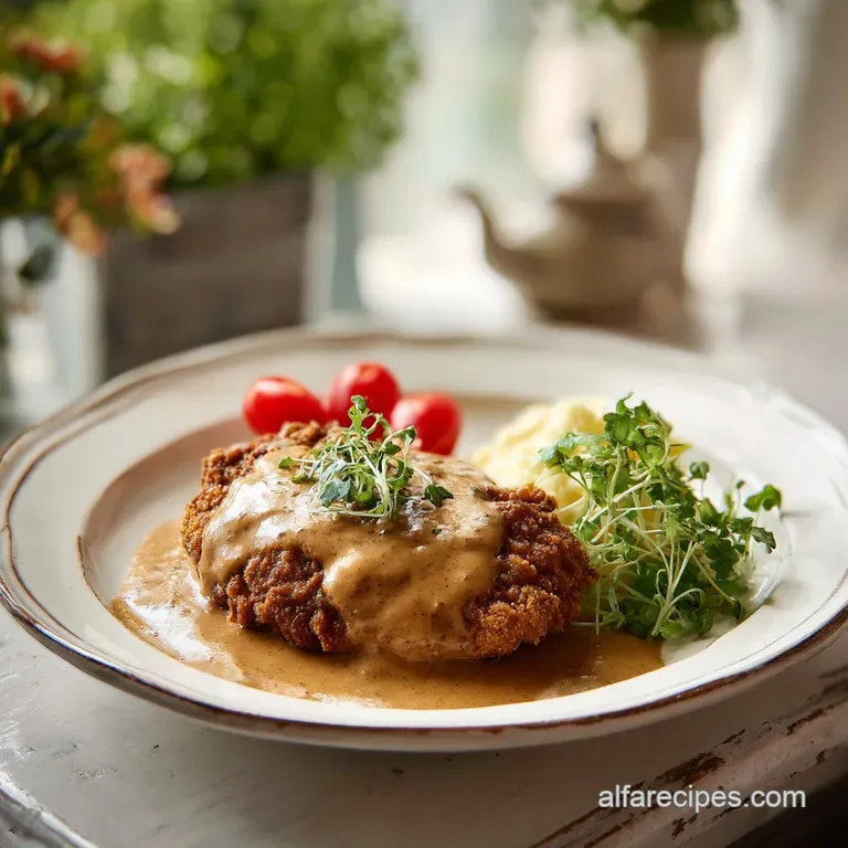 Southern Chicken Fried Steak with White Gravy