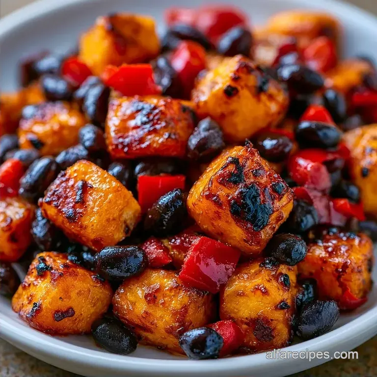 Black Bean Skillet with Sweet Potato
