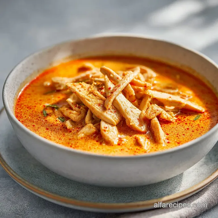 20 Minute Thai Chicken Curry Soup: Creamy and Zesty