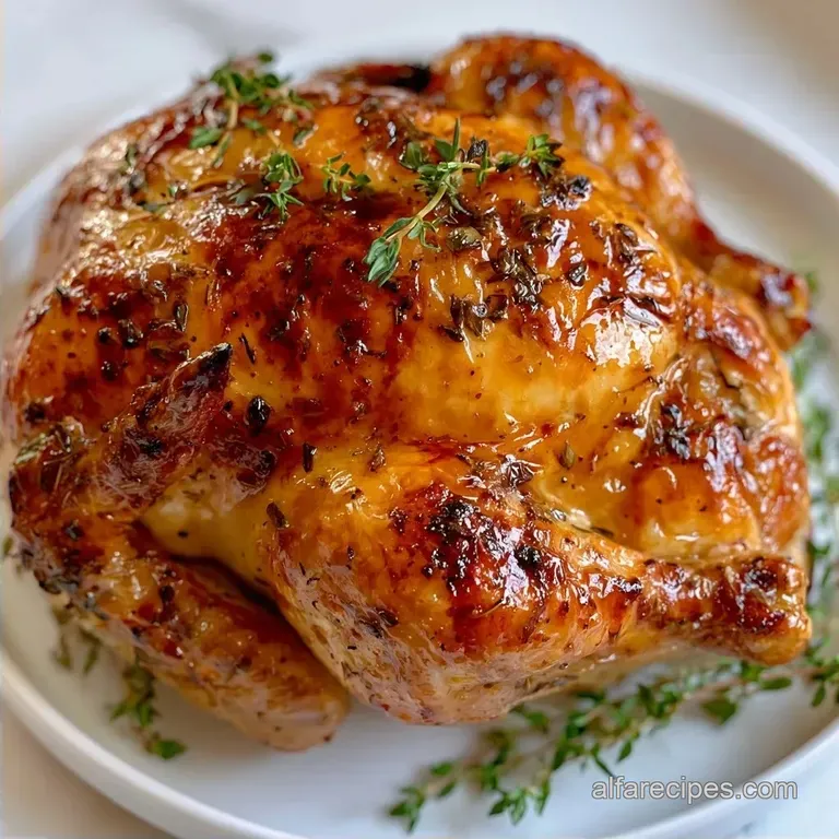 Whole Roasted Chicken Recipe: Crispy Skin