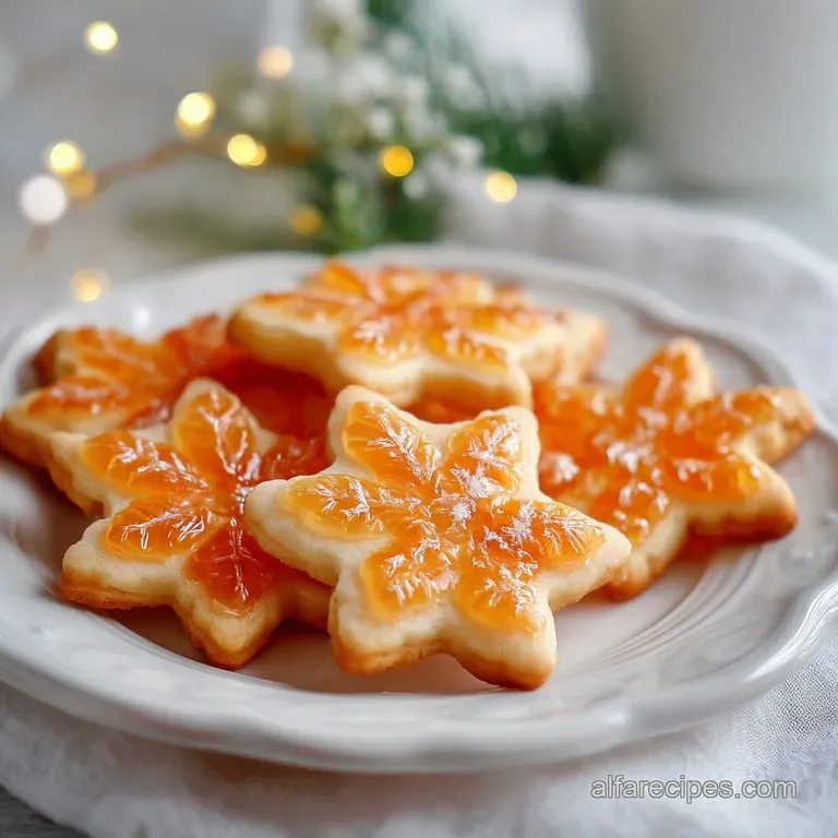 Winter Orange Sugar Cookies Recipe with Orange Zest