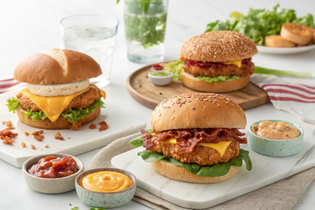 Customizable options for Chick Fil A Spicy Chicken Sandwich.