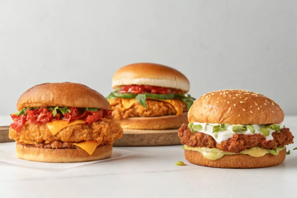 Wendy’s Spicy Chicken Sandwich compared to McDonald’s and Popeyes offerings.